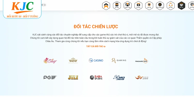 Danh sách đối tác chiến lược của kjc